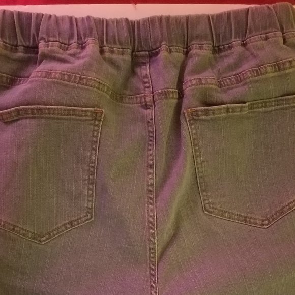 PLUS DRAWSTRING WAIST SPLIT HEM JEANS SIZE 18 - Picture 2 of 6